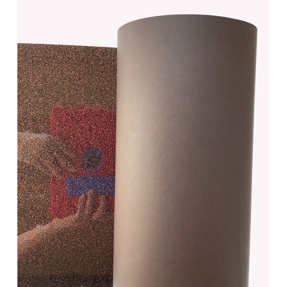 ThermoFlex Plus HTV 12" x 145' Roll - Metal Flake Red/Black- Professional Grade